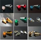 60 pièces 8 x 20 mm perles de cristal lâches en forme de cône pour accessoires de fabrication de bijoux