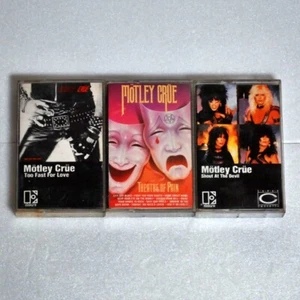 Motley Crue Lot of 3 Shout At The Devil Theatre of Pain Cassette Tape Hard Rock - Picture 1 of 9