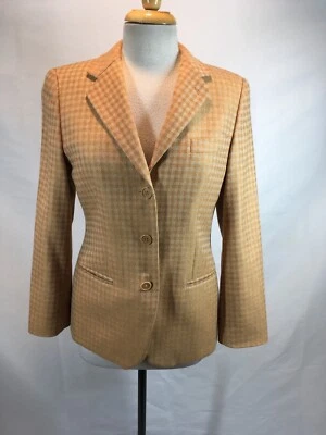 BLAZER FEMININO GIORGIO ARMANI OURO E BEGE CASHMERE-TAMANHO 42 (EUA 12)- PERFEITO! - Imagem 1 de 4