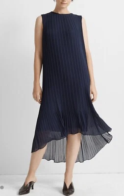 Club Monaco плиссированные высоты низкого платье темно-синий розничной $279 - Изображение 1 из 4