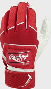 RAWLINGS WORKHORSE BATTING GLOVE PAIR MODEL WH22BG ADULT MEDIUM RED - Picture 1 of 2