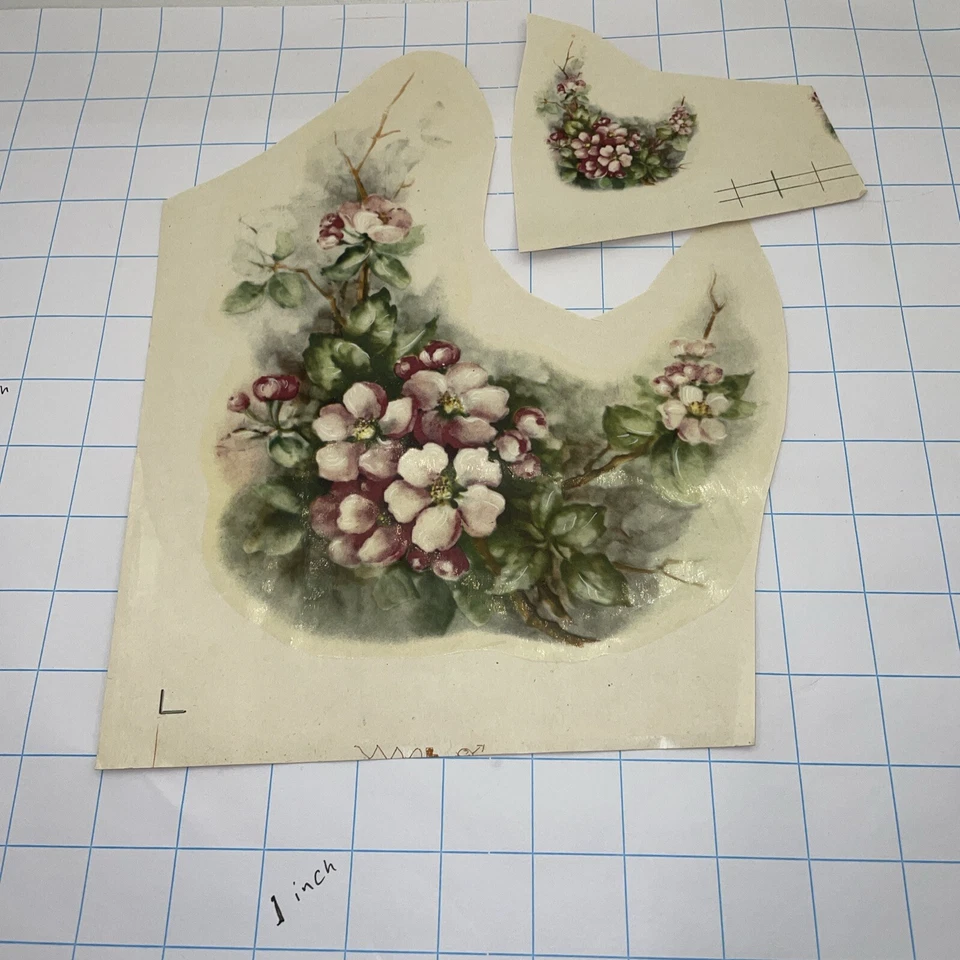 Calcomanías vintage transferencia para cerámica floral Foto 1 de 1