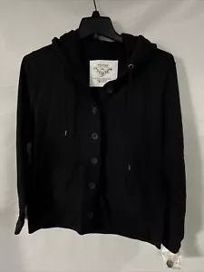 Camicia nera Sonoma abbottonata e cravatta taglia donna Petite PXL - Foto 1 di 7