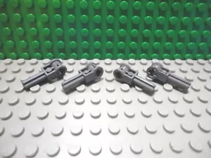 Lego 4 Dark Bluish Gray technic axle connector with pole axle NEW - Picture 1 of 1