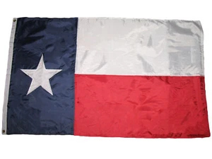 5x8 Embroidered Sewn State of Texas Nylon Flag 5'x8' Banner Star (Made in USA) - Picture 1 of 8