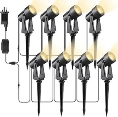 Svater 8-in-1 Garden Spotlights, 92FT Warm White LED, IP65 Rated RRP £57 - Image 1 of 4
