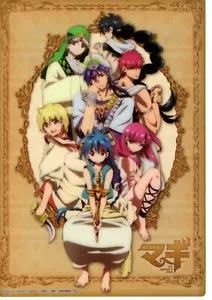 Tablero de lápices mediano Shitajiki Magi El Laberinto de la Magia anime Judar Simbad - Imagen 1 de 1