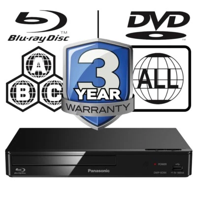 Panasonic Blu-ray Player DMP-BD84 All Zone Code Free MultiRegion DMP-BD84EBK - Bild 1 von 4
