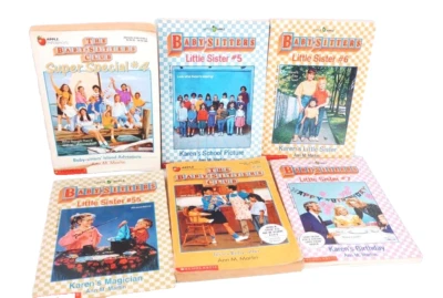 Lot of 6 Babysitters Club Books by Ann M Martin Children's Chapter Mystery Books - Image 1 of 3