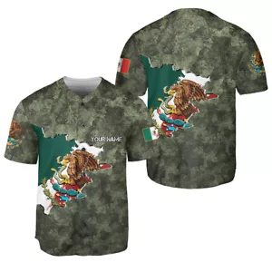 Personalized Mexico Baseball Jersey, Mexican Baseball Jersey for Men Women, Mexi - Picture 1 of 7