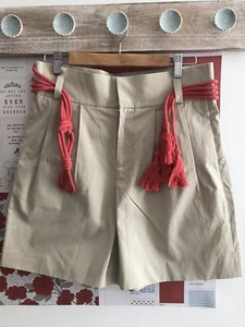 Untold Collection Ladies Shorts With Belt. Cream Colour , Size 12 - Picture 1 of 5