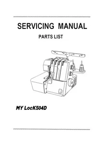 On CD * JANOME My Lock 504D Instruction book or Service manual & Parts - Picture 1 of 5