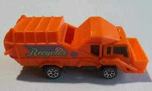 Hot Wheels Mainline Orange Recycling Truck 1995 Malaysia 7sp Wheels A229 - Picture 1 of 11