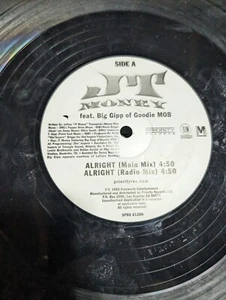 JT MONEY Big Gipp of Goodie Alright 1999 Prority Promo Single Vinyl Record Rap  - Imagen 1 de 4