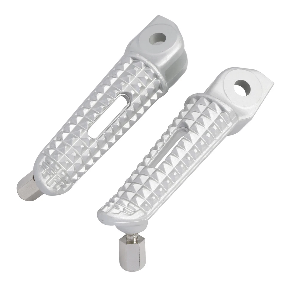 Reposapiés delanteros plateados aptos para Triumph Daytona 675 2006-2016 2015 Foto 1 de 4