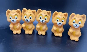 5 Vtg 1988 McDonald's Happy Meal Toys Disney Oliver and Company Finger Puppets - Picture 1 of 7