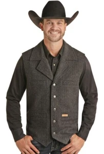 Wool Stripe Montana Men's Vest Size XL Tall - PRMO98RZZK - Picture 1 of 2