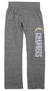 NFL Football Youth Girls San Diego Chargers Fashion Lounge Pants, Heather Grey - Picture 1 of 4