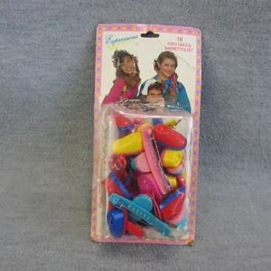 Vintage Expressions Kids Hair Barrettes Colorful 80s 90s - Picture 1 of 11
