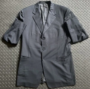 Gianni Versace Blazer Mens 44 Blue Suit Jacket Coat Collection Navy NO SIZE TAG - Picture 1 of 10