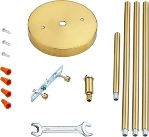 Confezione da 3 Kit di Ricambio per Tettoia Leggera da 5,1 Pollici con Asta da Appendere 11,8", Spazzolato... - Foto 1 di 2