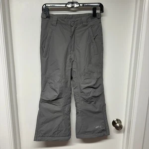Eddie Bauer Boys Gray Snow Board Pants Ski Winter Waterproof Size Small 7/8 - Picture 1 of 13