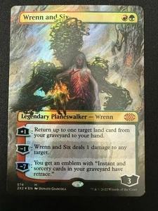 WRENN AND SIX 574 NM BORDERLESS TEXTURED FOIL DOUBLE MASTERS 2022 MTG ENGLISH - Picture 1 of 2
