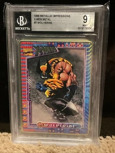 WOLVERINE #7 BGS 9 Graded METAL 1996 Marvel Metallic Impressions X-Men NEW SLAB - Picture 1 of 2