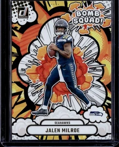 JALEN MILROE 2025 DONRUSS BOMB SQUAD! ROOKIE SEAHAWKS RC - Picture 1 of 2