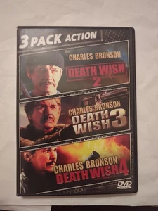 "DEATH WISH TRIPLE-PACK" 3-Disc DVD Set (2007, MGM) starring Charles Bronson - Picture 1 of 3