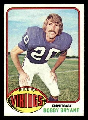 1976 Topps Bobby Bryant #11 - Minnesota Vikings - Image 1 of 2