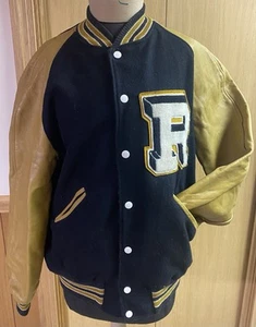 VTG 1950's-60s Howe Athletic Letterman Wool Varsity Jacket Size 40 USA Made - Picture 1 of 11