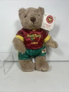 Hard Rock Cafe Lisbona Portogallo Football Kit Herrington Teddy Bears Ltd Ed Raro - Foto 1 di 18