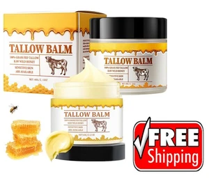 2er Pack Talg- und Honigbalsam, Premium Rindertalg und Wildhonig, Balsam für die Haut - Bild 1 von 4
