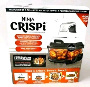BRAND NEW Sealed Box Ninja Crispi 3-in-1 Portable Glass Air Fryer Cooking System - Picture 1 of 2