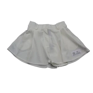 Stylewise Shorts Womens S White High Rise Wide Leg Pleated Mini Casual Bottoms - Picture 1 of 13