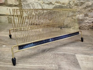 Atomic Age 1950s/60's Record Vinyl Wire Metal Rack 7 Inch Sputnik - Picture 1 of 5