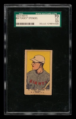 1923 W515 Set-Break # 24 Casey Stengel SGC 5.5 EX+ - Imagem 1 de 3