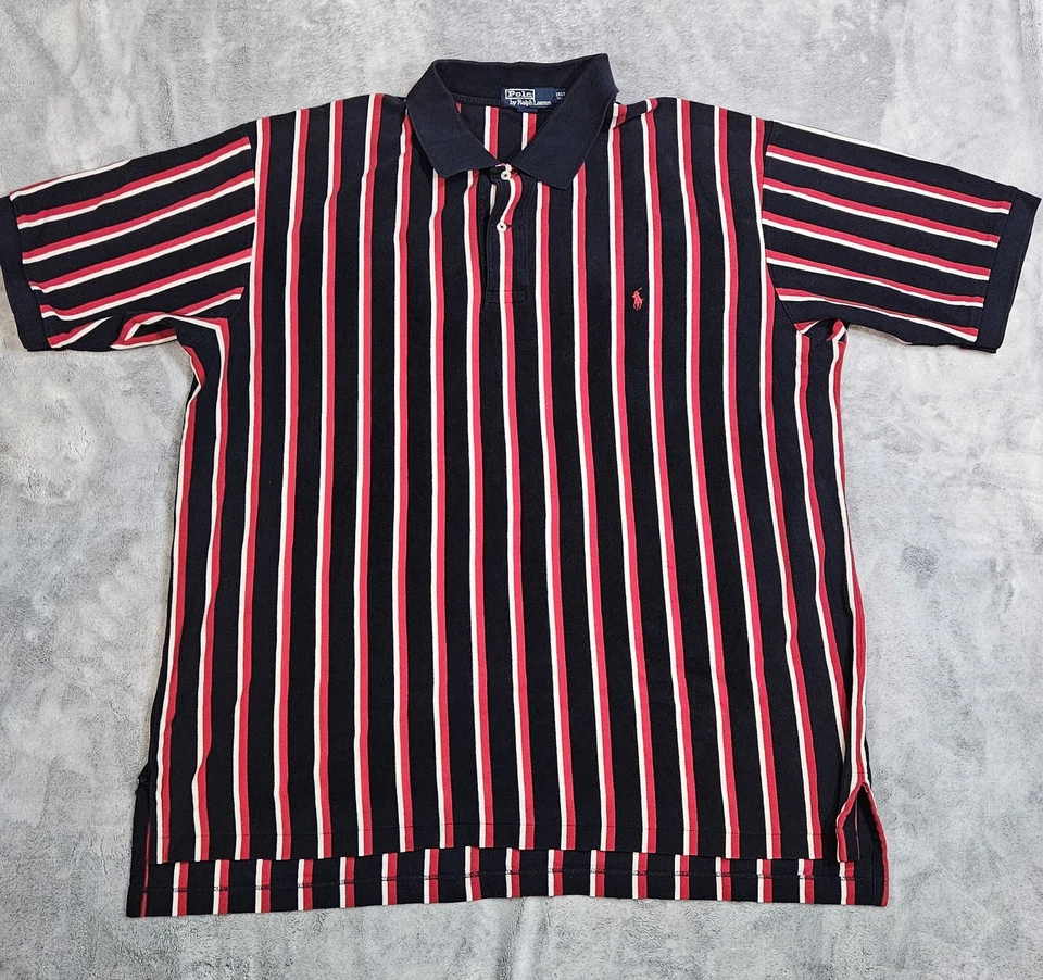 Vintage Polo by Ralph Lauren Striped Polo Shirt Size 3XL Tall - Image 1 of 4