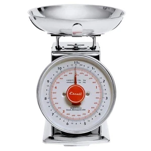 Escali Analog Food Scale Stainless Steel Bowl Tare Feature No Batteries Required - Picture 1 of 6
