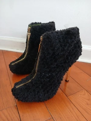 Botines Christian Siriano X Payless imitación piel de oveja Y2K 10 RAROS  Foto 1 de 4