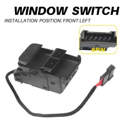 Interruptor de ventana de puerta lateral izquierda del conductor para Tesla Model 3 M3 2017-2020 1081037-01-D Foto 1 de 4