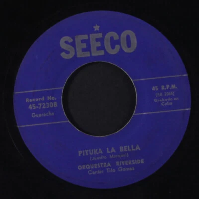 ORQUESTRA RIVERSIDE: pituka la bella / esto si es coco SEECO 7" Single 45 RPM - Image 1 of 2