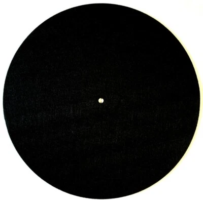 CAPCOLLECTIBLES.COM Black Felt Turntable Slipmat 12-inch Vinyl Record DJ Pro Platter Slip Mat 3mm
