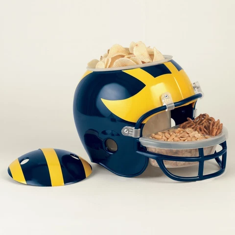 MICHIGAN WOLVERINES FULL SIZE SNACK HELMET NEW WINCRAFT 👀👨‍🎓 Cover