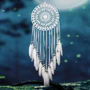 Large Handmade Bedroom Home Wall Hanging Knitted Indian Dream Catcher Decor NX - Picture 1 of 12