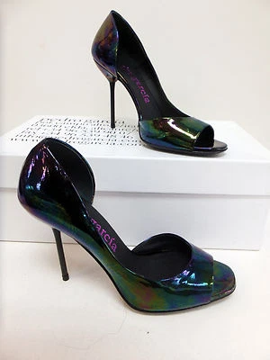 Pedro Garcia Patent Petrol Randy Pumps BNIB EU 39 US 8 - Image 1 of 2