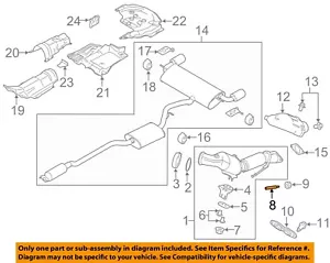 FORD OEM 13-20 Fusion Exhaust Components-Catalytic Cnvrtr Stud W715212S437 - Picture 1 of 2