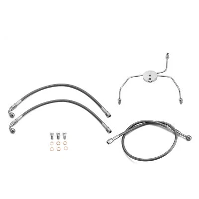 MOFUN 10" Handlebar Hydraulic Brake Line For Harley Electra Glide Non-ABS - Image 1 of 4