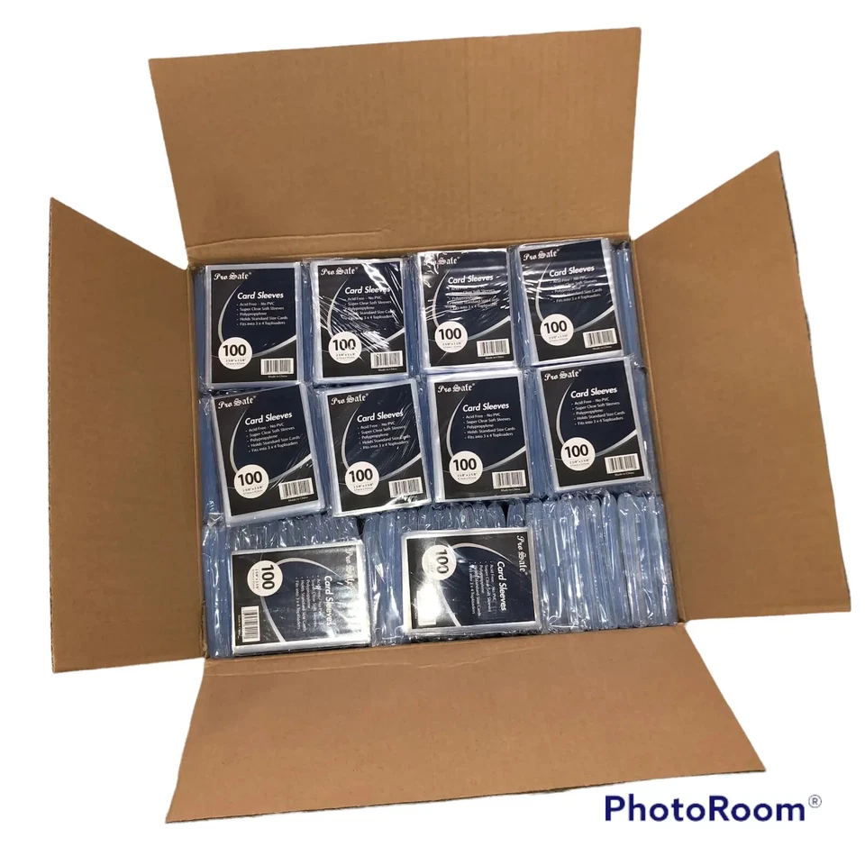 10000 Pro-safe Premium Soft Penny Regular Standard Clear Card Sleeves Case